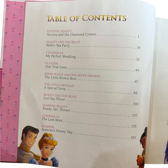 Disney Princess Bedtime Story Collection Book - Pink and Multicolor EUC - Picture 2 of 4